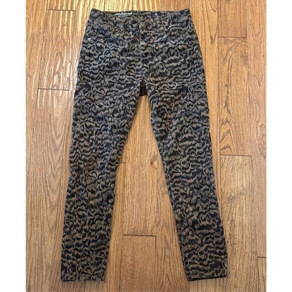Ag Adriano Goldshmied the Farrah high rise velvet printed pant 29 - Picture 13 of 13